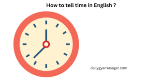 How to tell time in English?