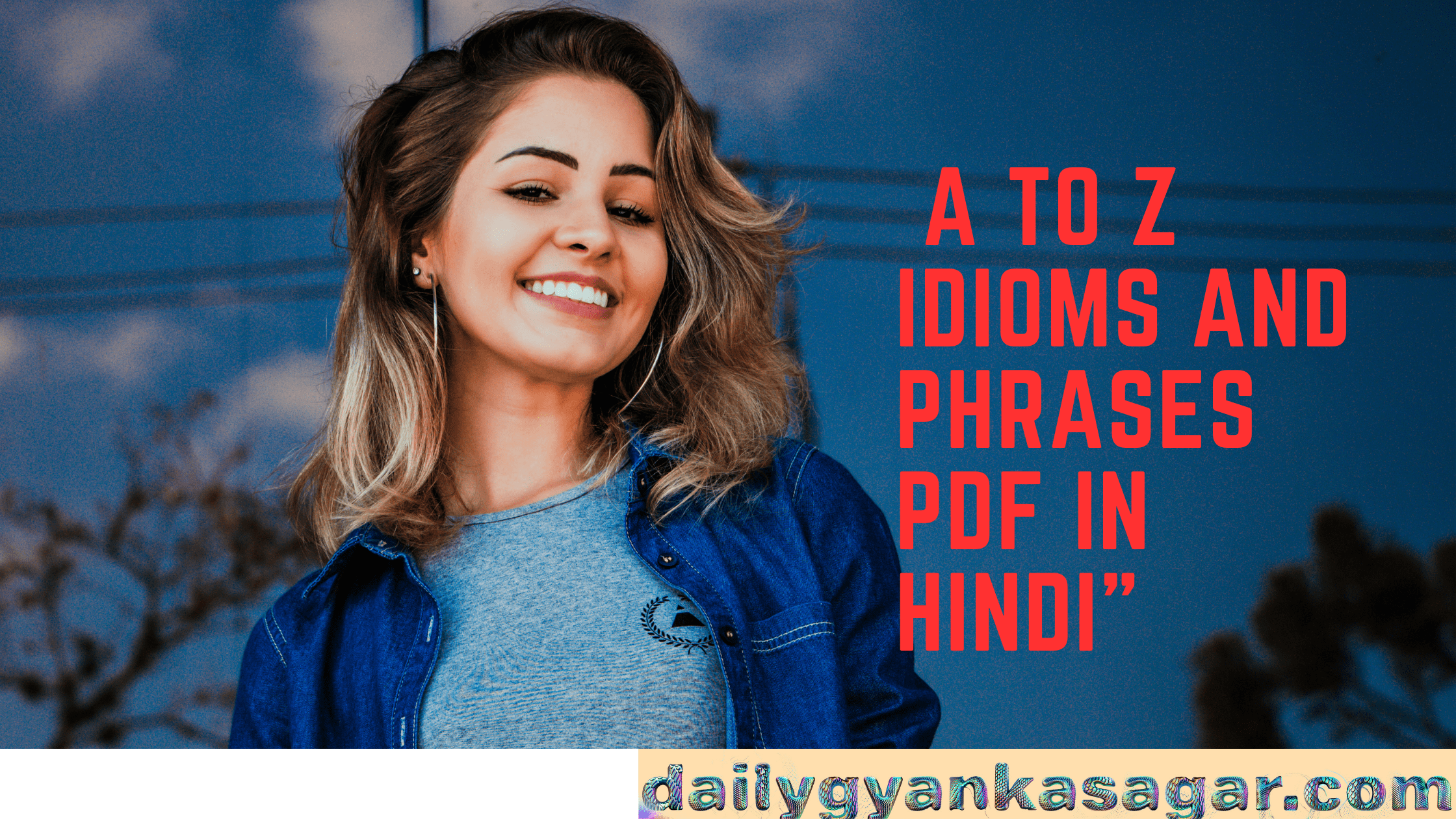 A to Z Idioms and Phrases PDF in Hindi